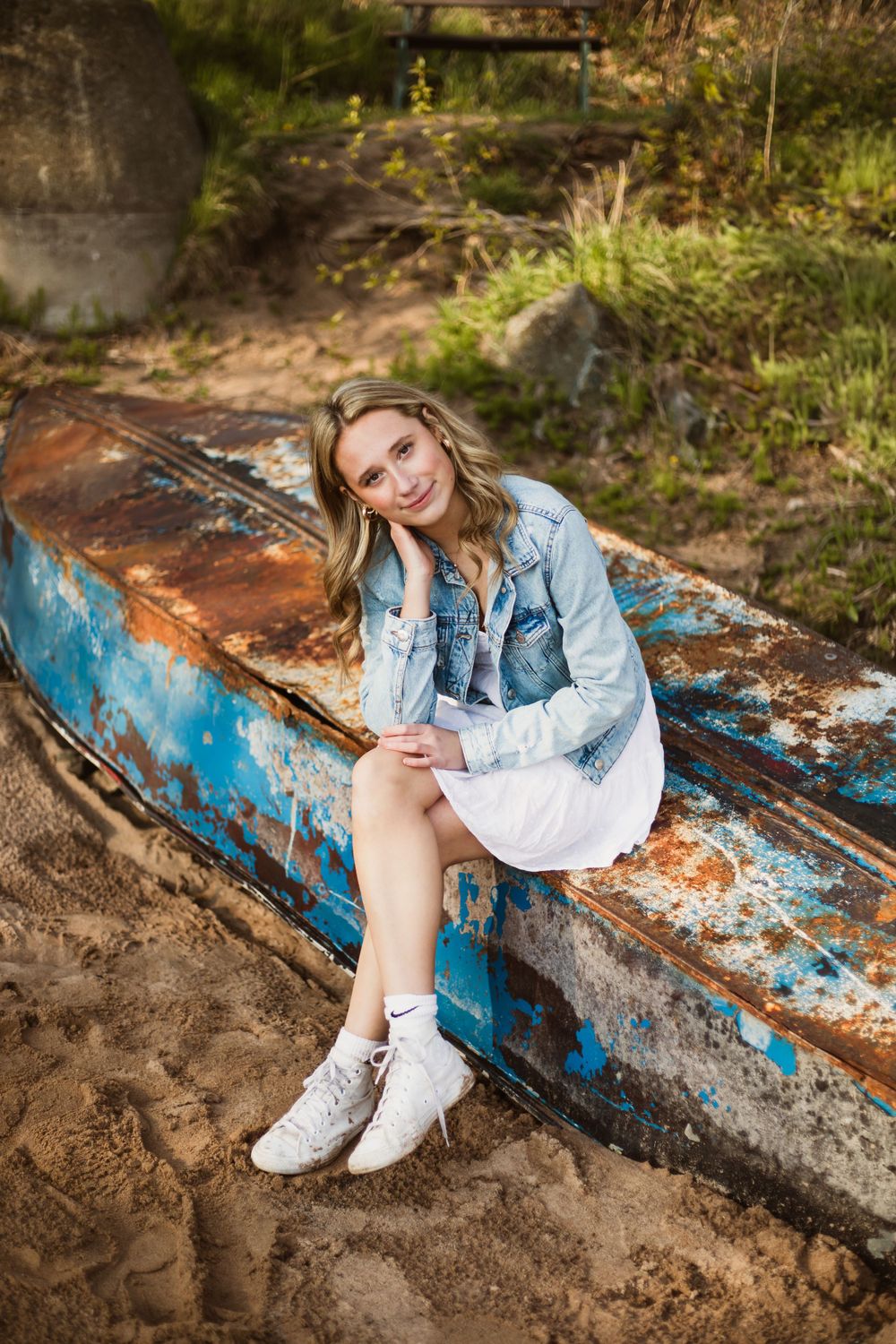 Boat, Marquette, Michigan Senior Photos
