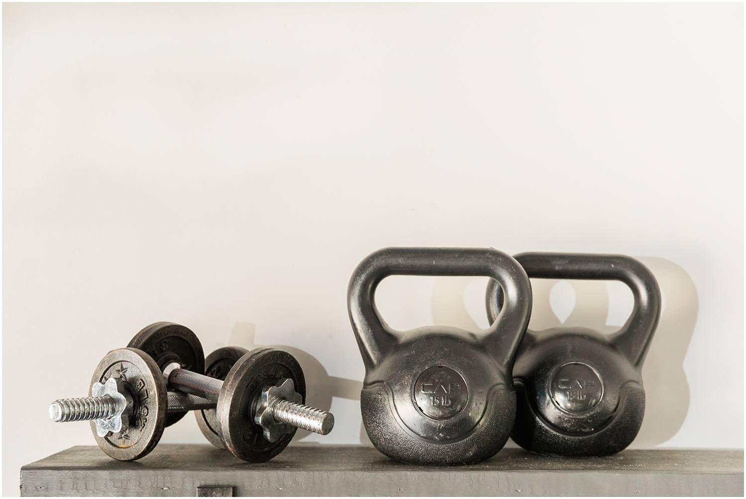 Closeup of weights