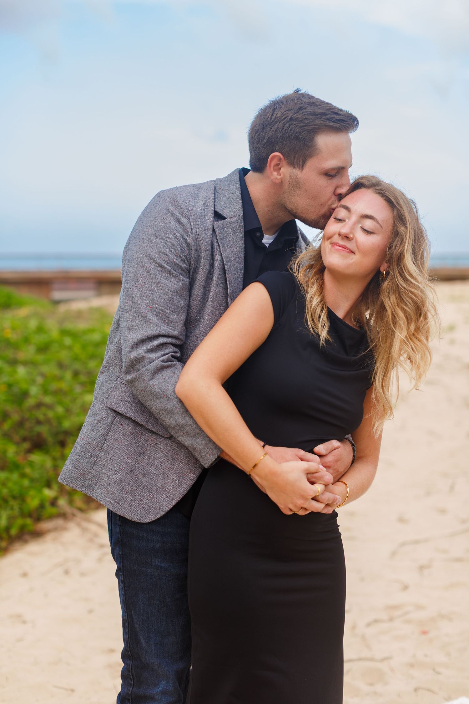 Couples portrait. Ventana al Mar park next to the Condado Vanderbilt Hotel in San Juan, Puerto Rico.