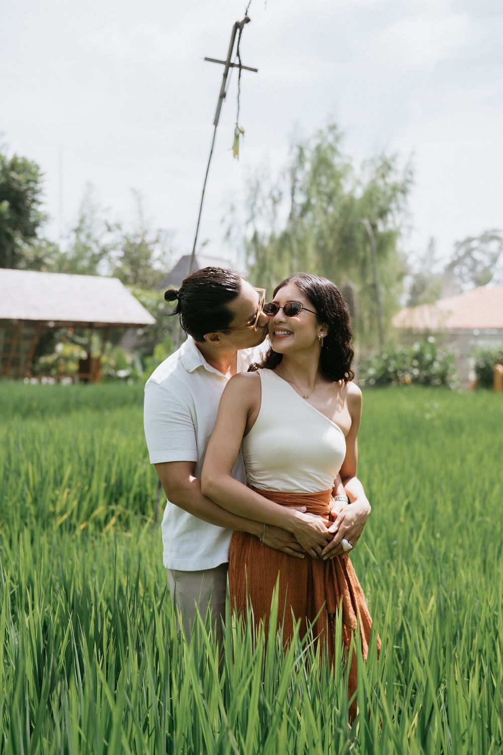 Bali couple photoshoot with ricefield