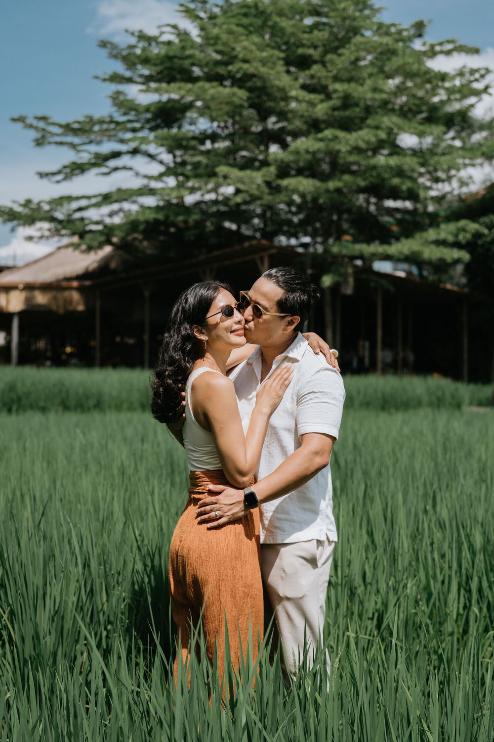 Bali couple photoshoot with ricefield