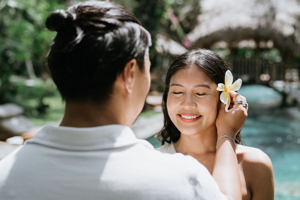Bali couple photoshoot with ricefield