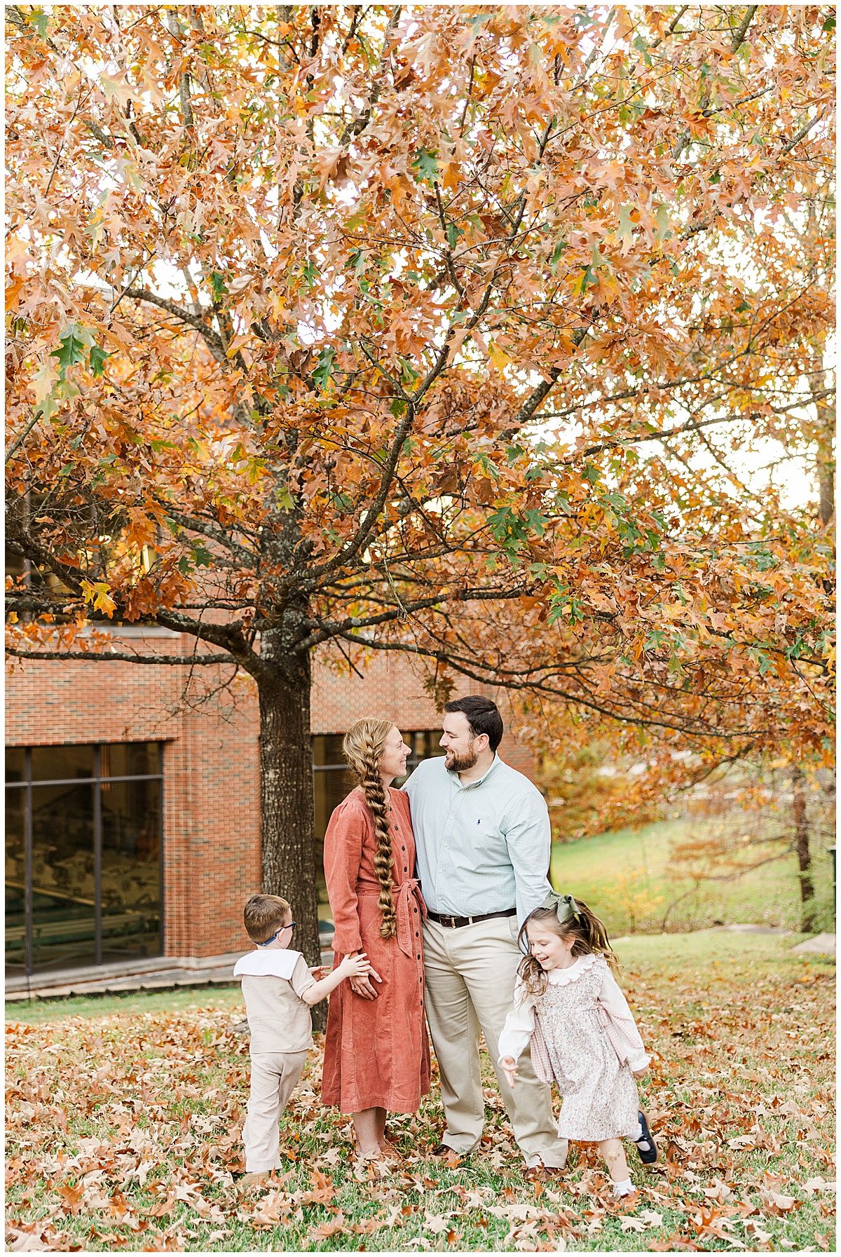 Family photography session at centenary college in shreveport Louisiana
