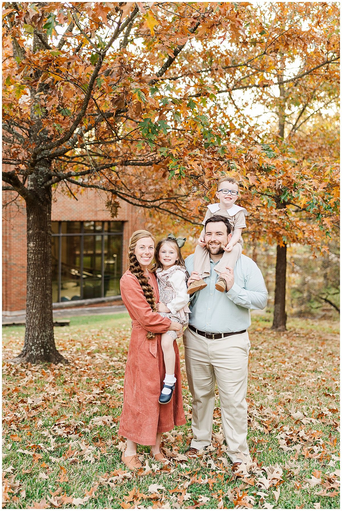 Family photography session at centenary college in shreveport Louisiana