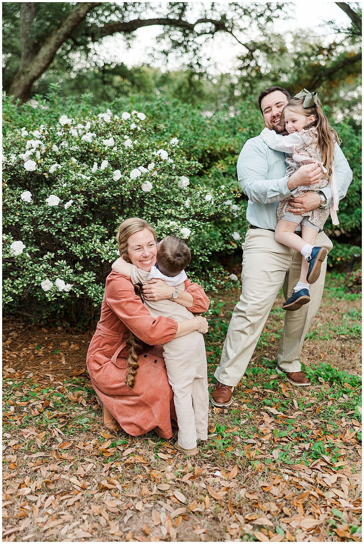 Family photography session at centenary college in shreveport Louisiana