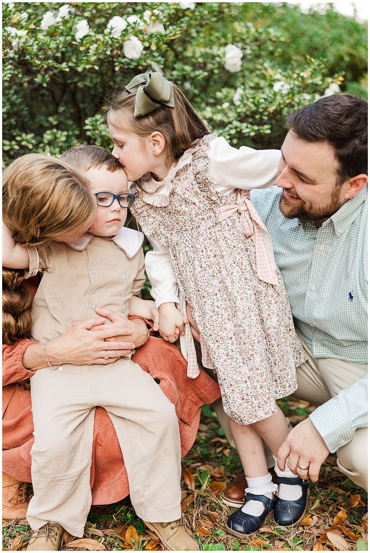 Family photography session at centenary college in shreveport Louisiana