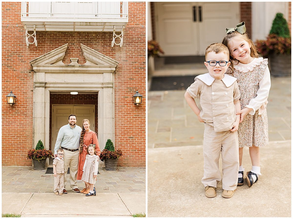 Family photography session at centenary college in shreveport Louisiana