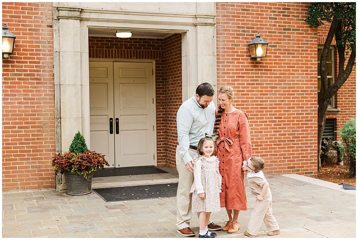 Family photography session at centenary college in shreveport Louisiana