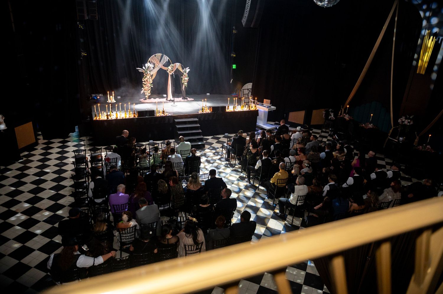 Wide shot of the ceremony area at the Floridian.