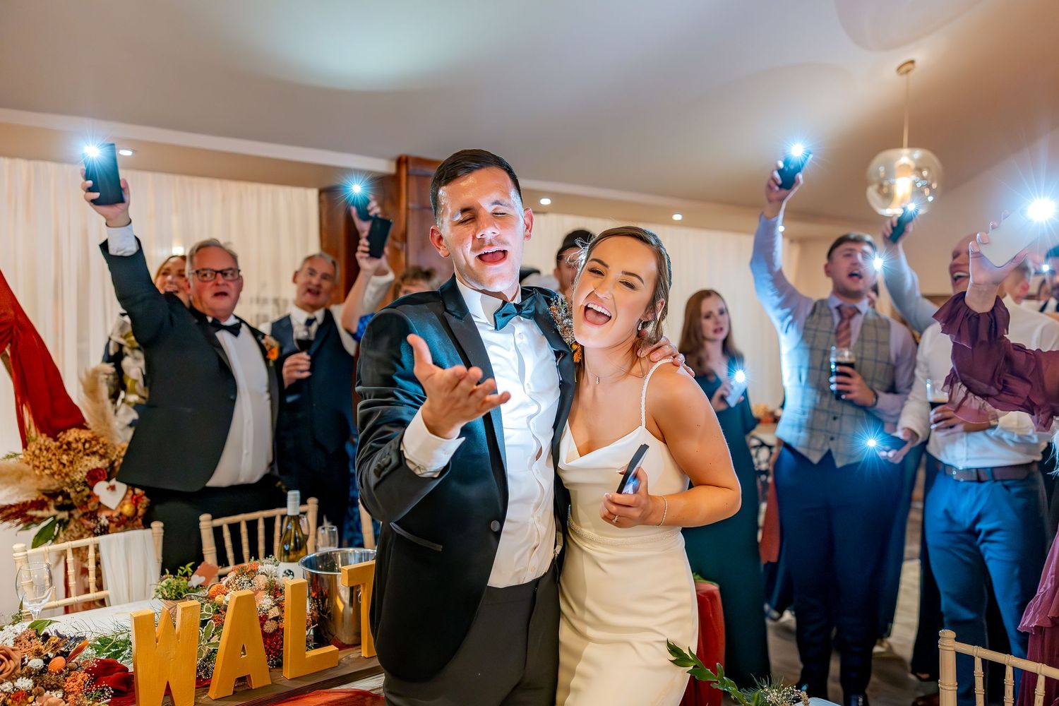 Natural wedding ceremony moments without posing