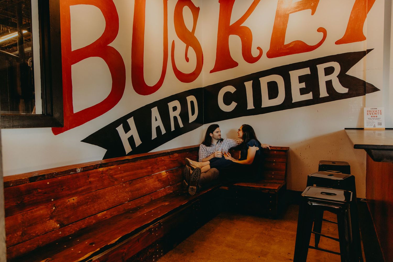 Richmond Scott's Addition engagement session at Buskey Hard Cider