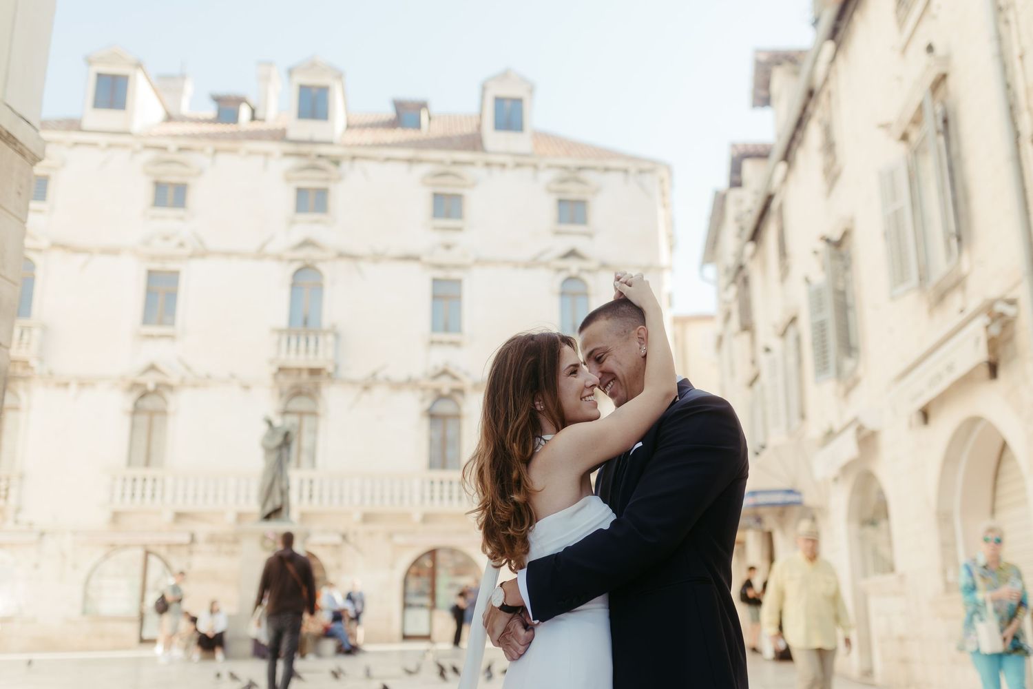 Authentic wedding moments in Croatia by a professional wedding photographer and videographer – Dubrovnik to Zagreb.