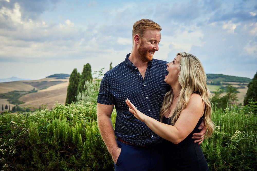 Couple in Tuscany
