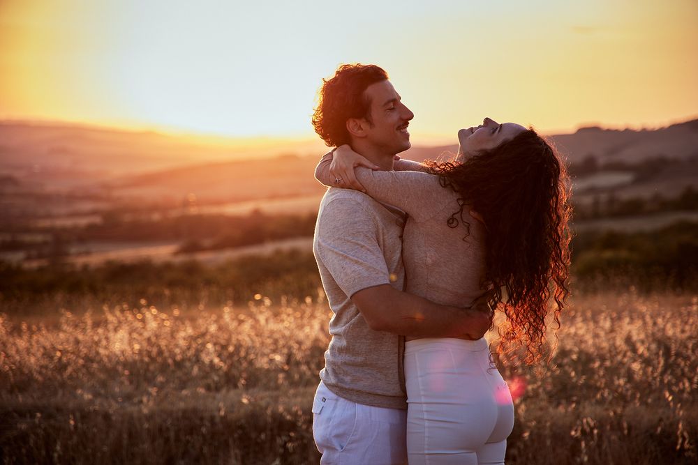 Couple in Tuscany