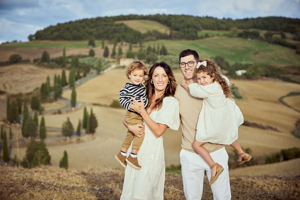 Family in Tuscany