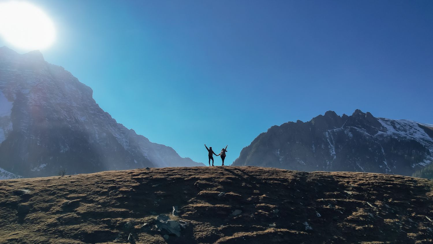 Award winning Drone photography from a Travel inspired and pre-wedding vows amidst Gulmarg mountains, by Beginnings For You