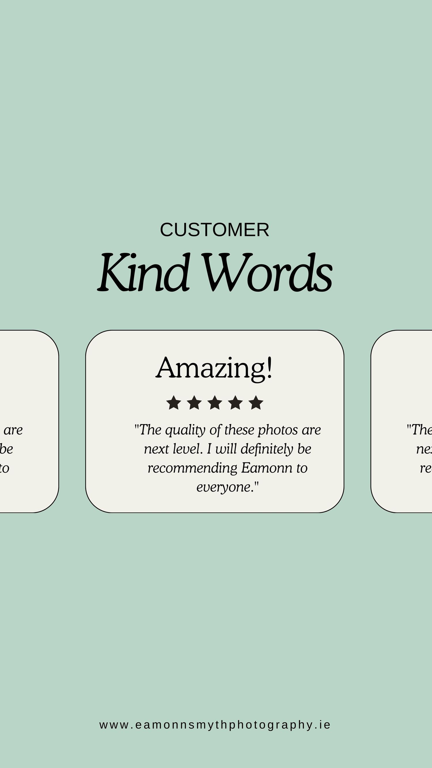 Customer Kind Words
