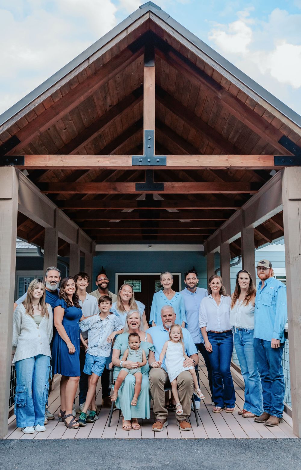 Extended family photography in Candler, North Carolina