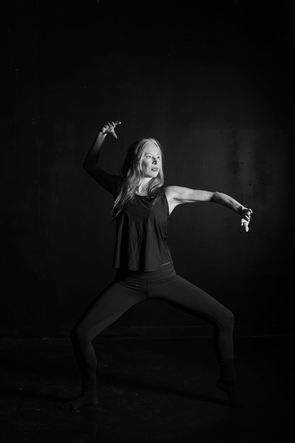 In studio dancer portrait