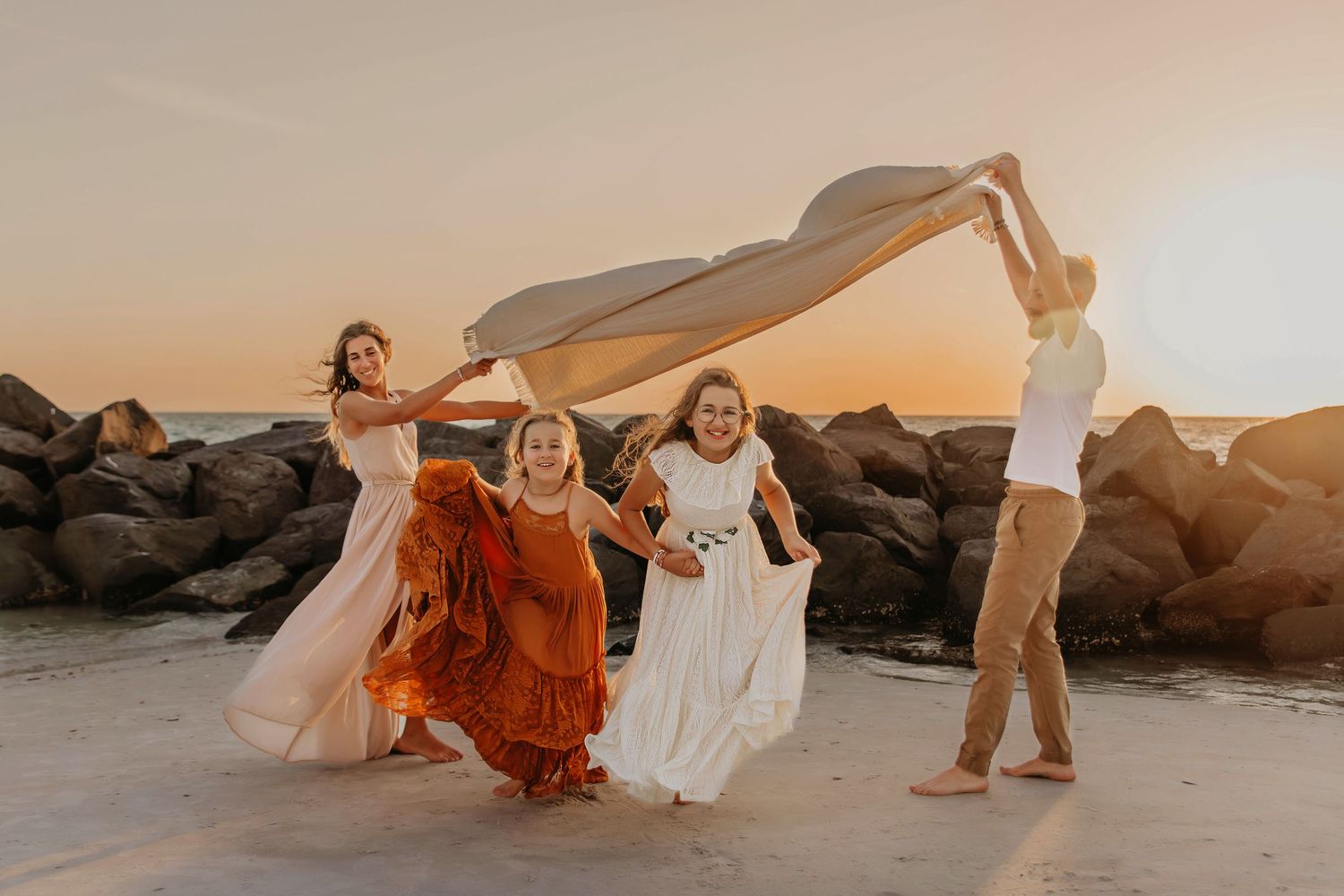 Tampa Family Photographer- Tampa Family Photography- Family on beach