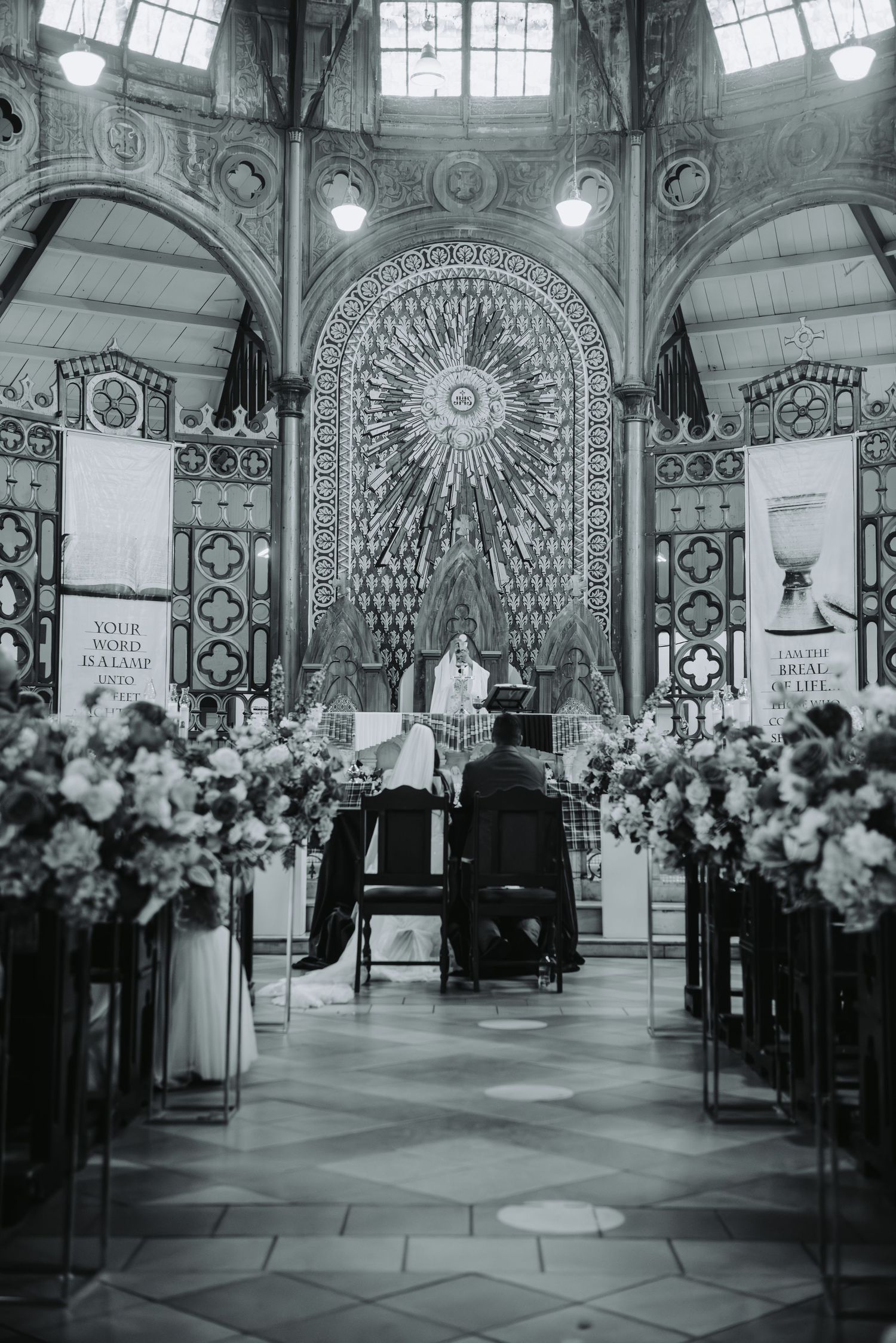 Royalton St Lucia wedding in Catholic church