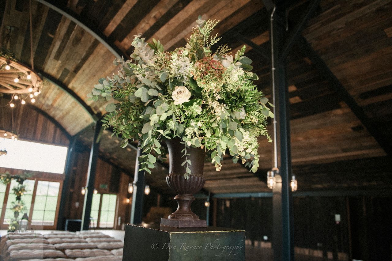 Reportage detail shot of venue for wedding breakfast