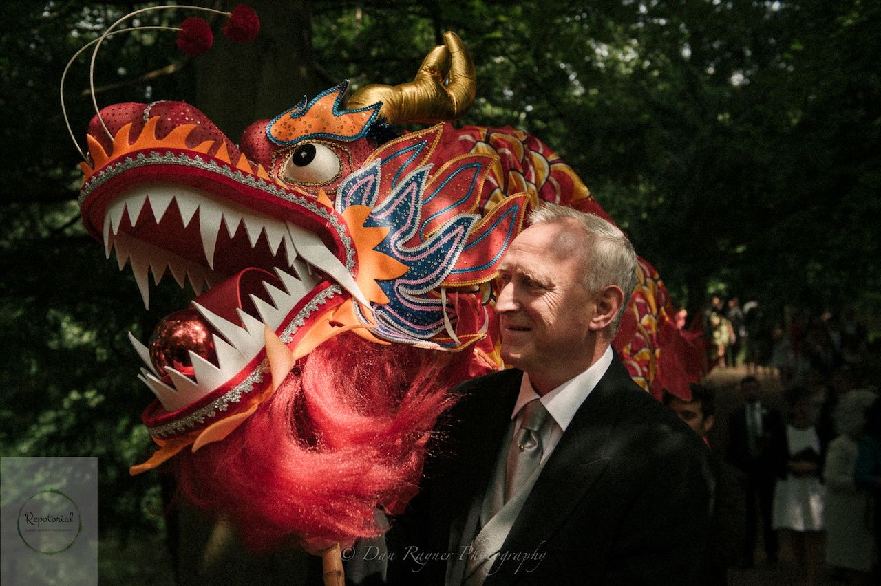 Reportage detail shot of lucky dragon