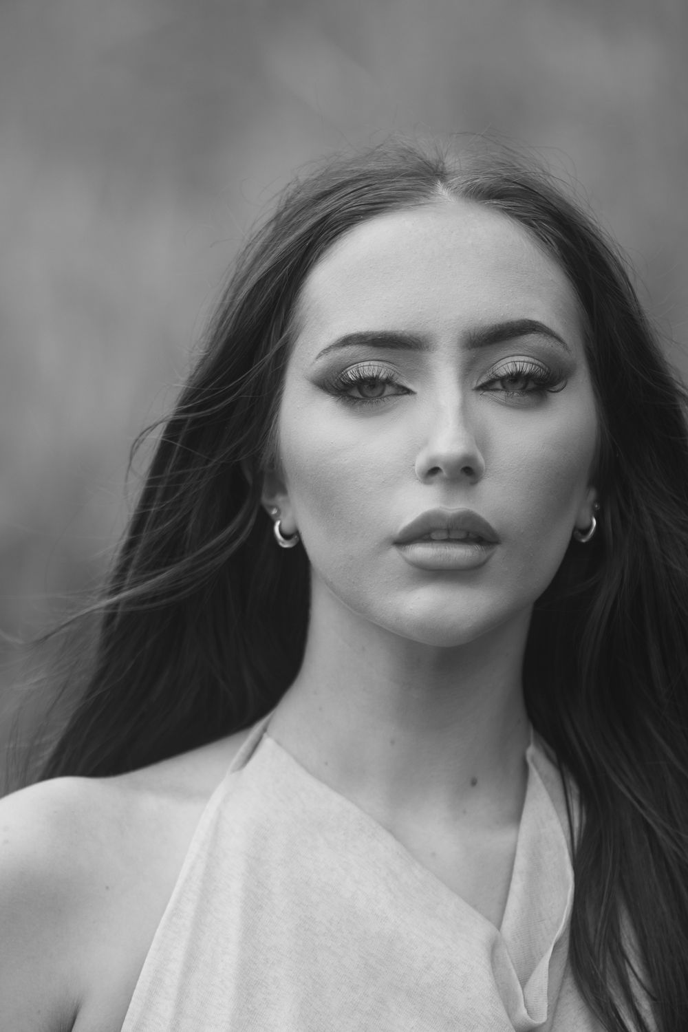 Photo, Model portfolio, black and white image, Gold coast