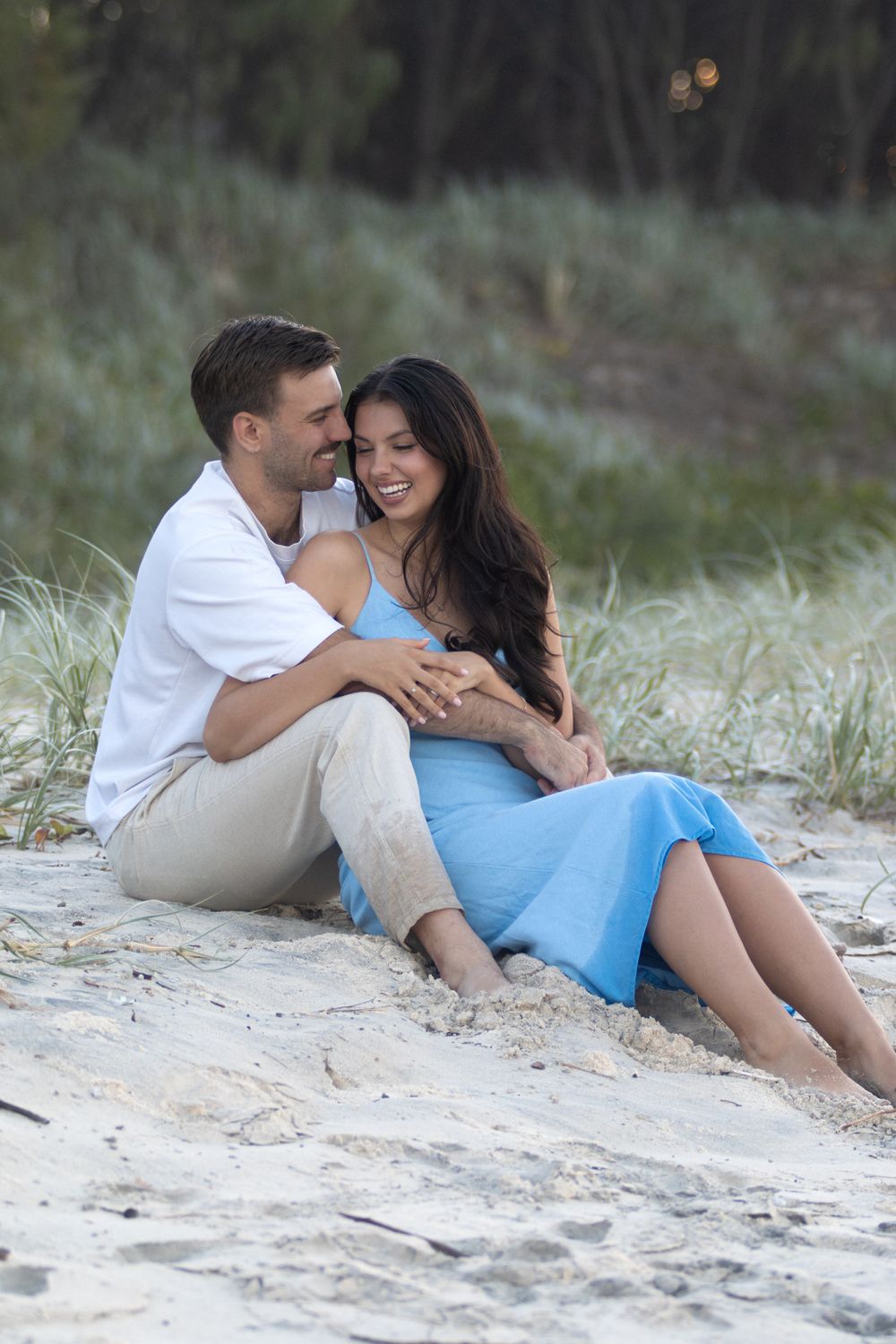 couples photographer, beach shoot, beach, coastal, engaged, photoshoot, gold coast