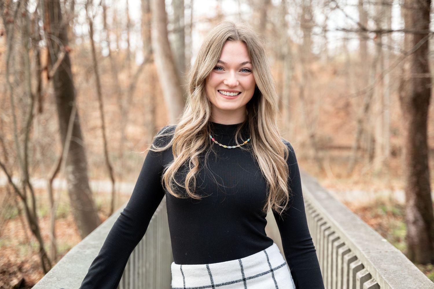 Portrait photo on bridge