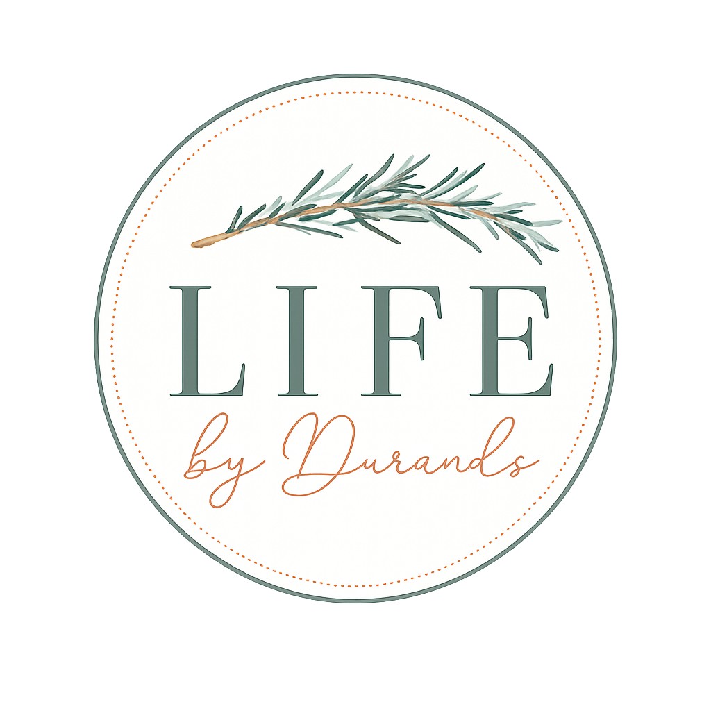 Minimalist botanical logo design with rosemary sprig in circle frame.