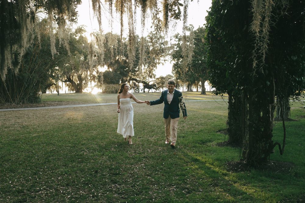 Engagement session on Jekyll Island Resort in Georgia taken by Intimate wedding photographer Lemon & Honey Co.