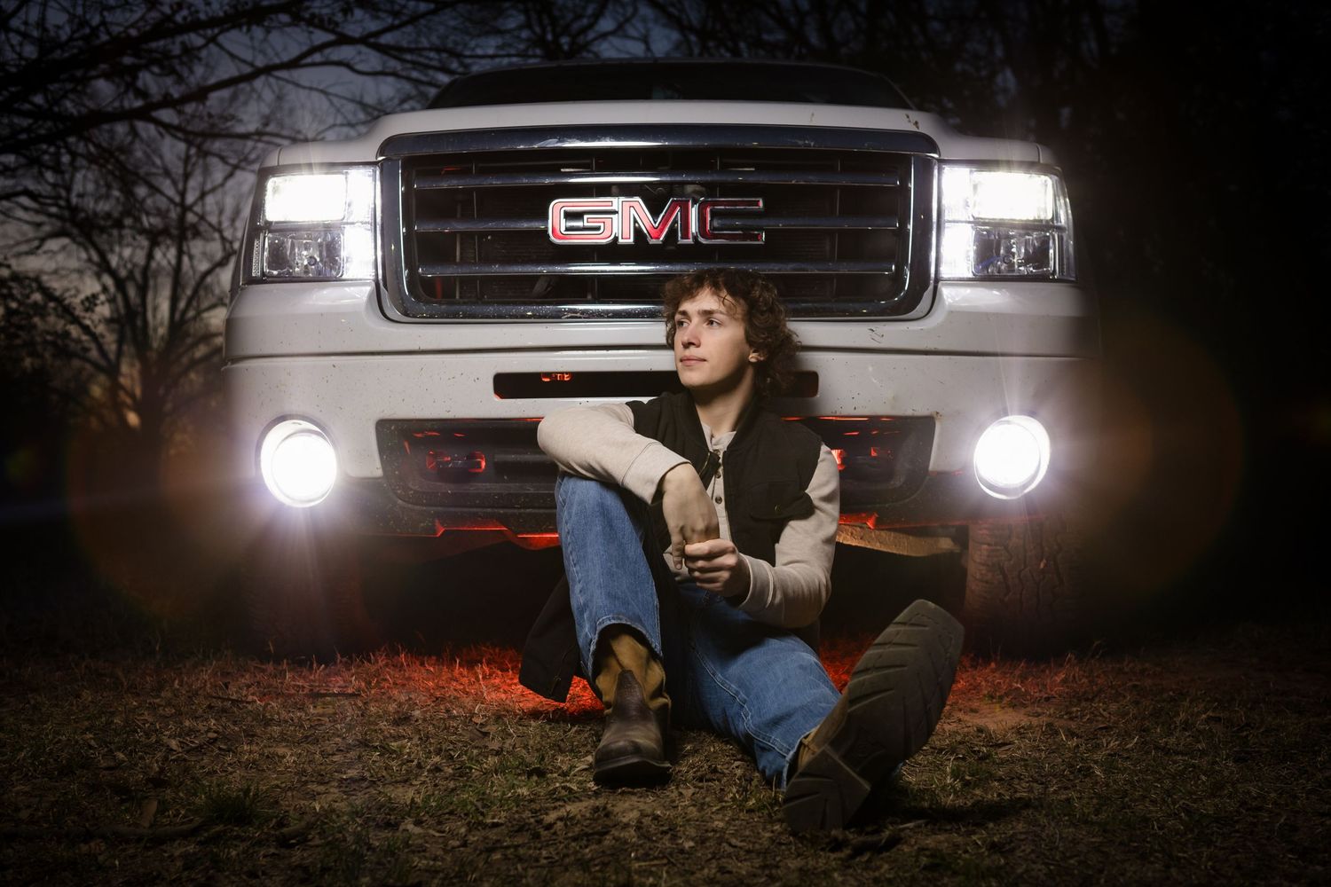Senior Session with a truck