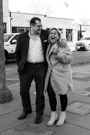 Surprise engagement photo