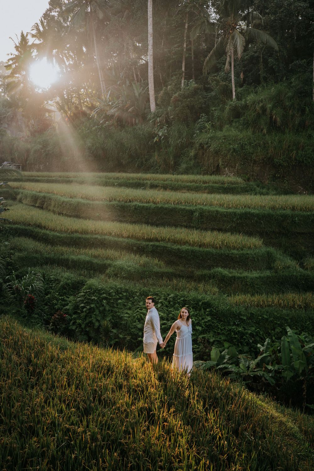 Romantic couple photoshoot at Ceking Rice Terrace