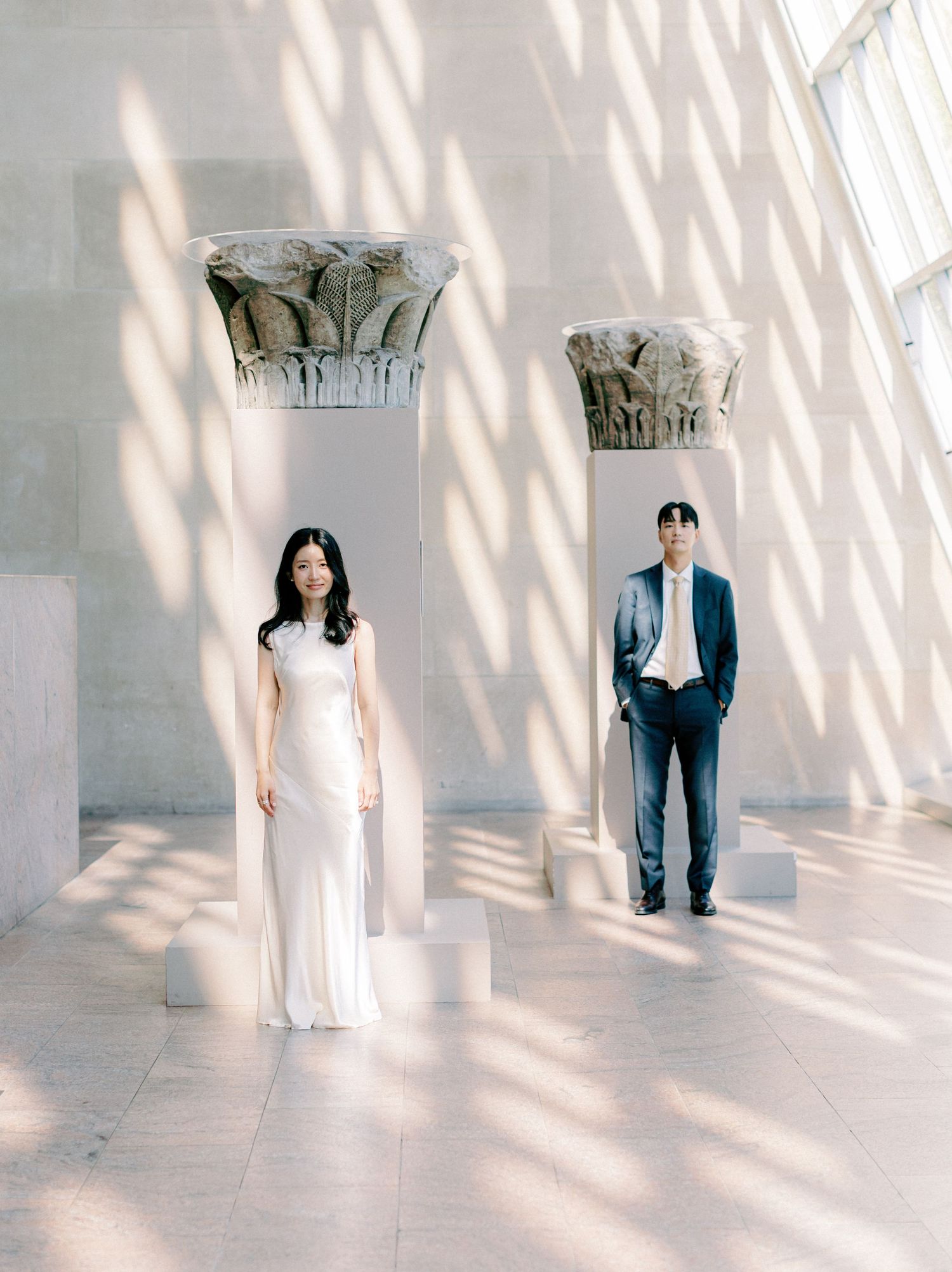 Early morning NYC Engagement Session the Met Timeless Romantic Fine Art New York Wedding Photographer Jeanie Jang Photo