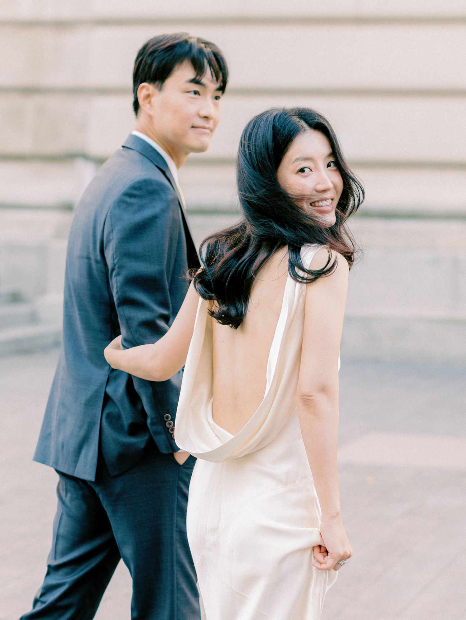 Early morning NYC Engagement Session the Met Timeless Romantic Fine Art New York Wedding Photographer Jeanie Jang Photo