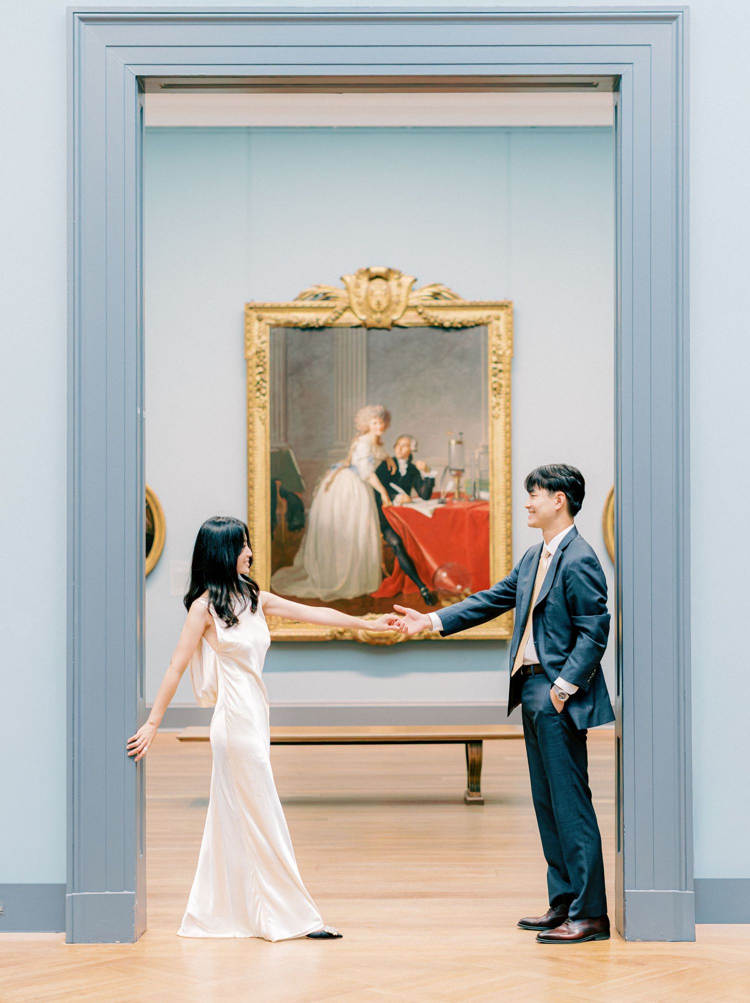 Early morning NYC Engagement Session the Met Timeless Romantic Fine Art New York Wedding Photographer Jeanie Jang Photo