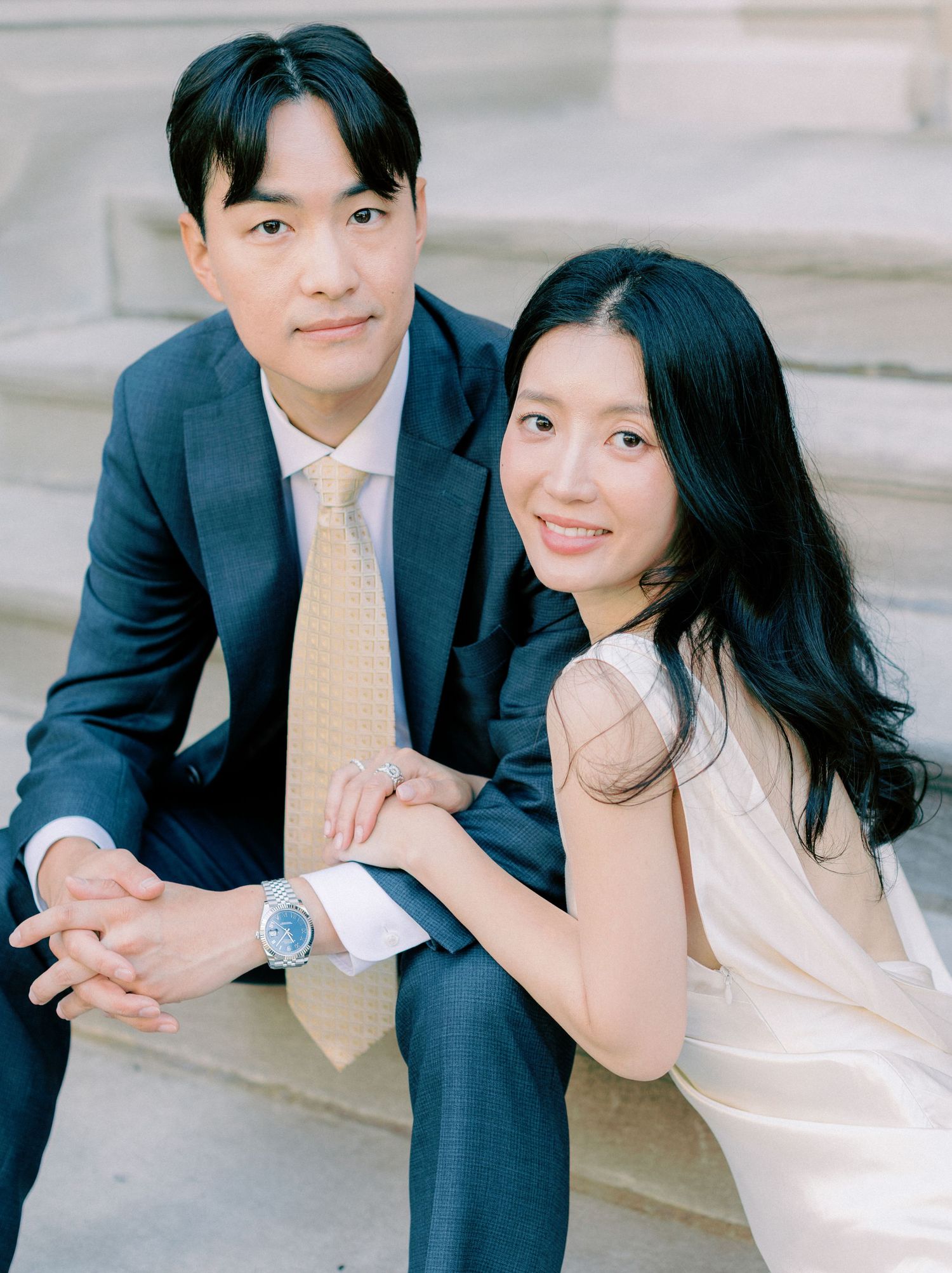 Early morning NYC Engagement Session the Met Timeless Romantic Fine Art New York Wedding Photographer Jeanie Jang Photo