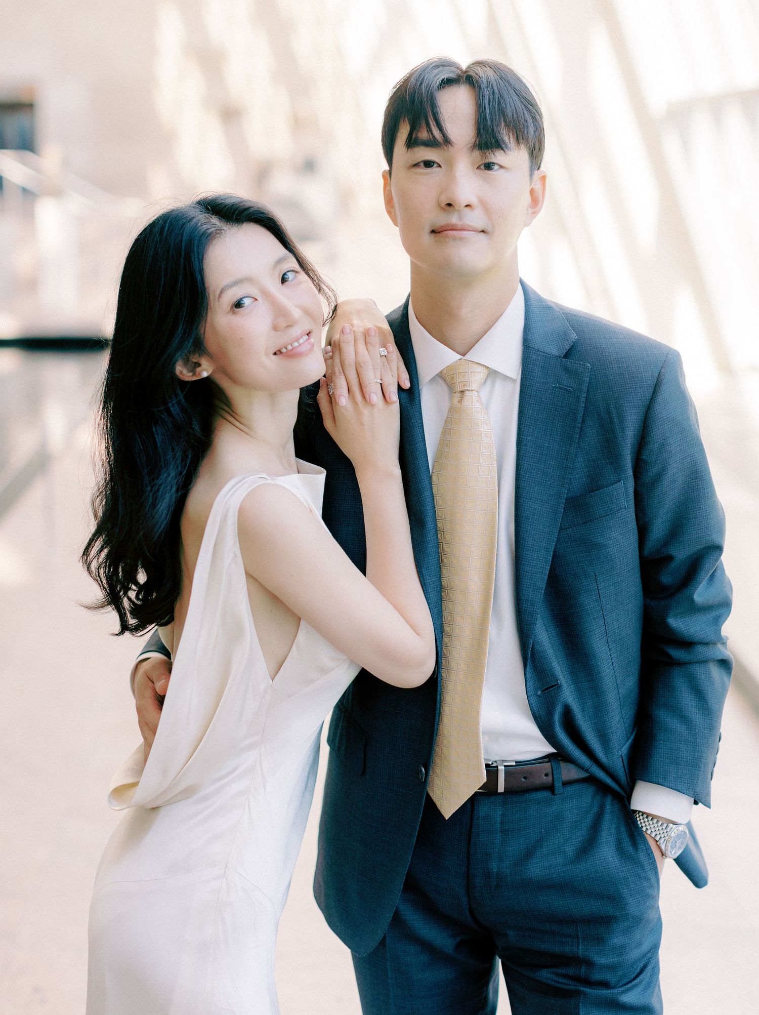 Early morning NYC Engagement Session the Met Timeless Romantic Fine Art New York Wedding Photographer Jeanie Jang Photo
