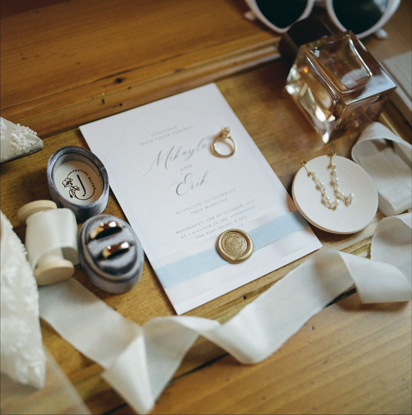 Mikayla and Erik Lake Louise film wedding photo on Kodak Portra and Kodacolor film, Post Hotel wedding, film photo 4 of 9