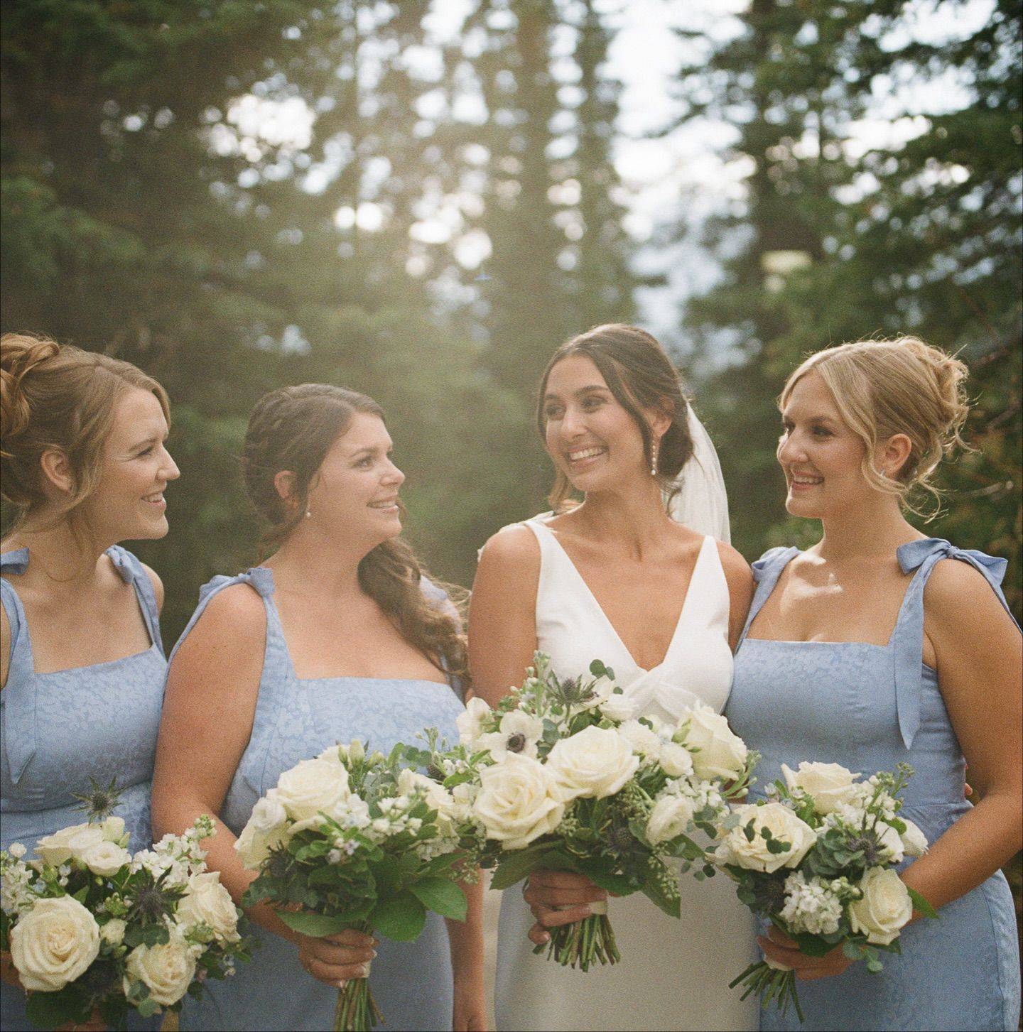 Mikayla and Erik Lake Louise film wedding photo on Kodak Portra and Kodacolor film, Post Hotel wedding, film photo 8 of 9
