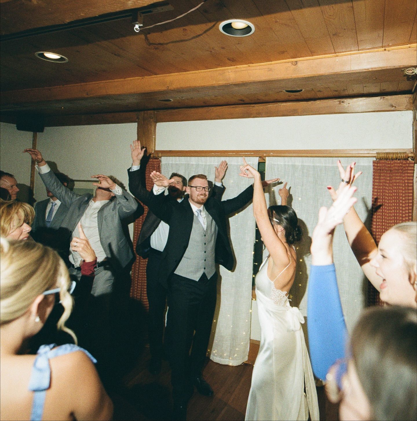 Mikayla and Erik Lake Louise film wedding photo on Kodak Portra and Kodacolor film, Post Hotel wedding, film photo 9 of 9