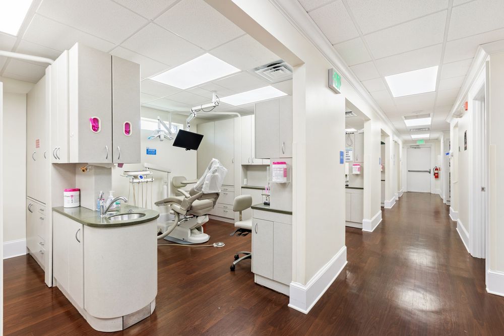 Interior commercial photograph of a dental practice in central Florida.