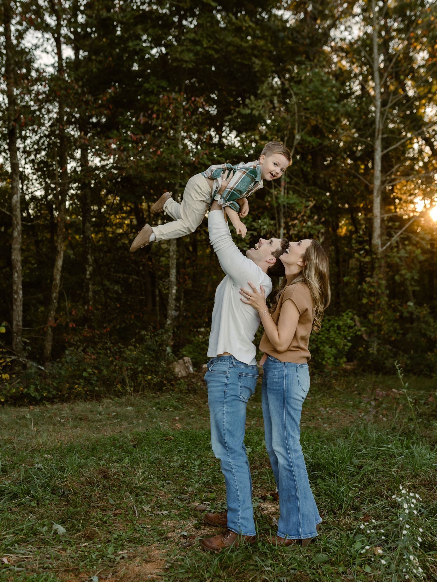 Family photos in the North Georgia mountains.