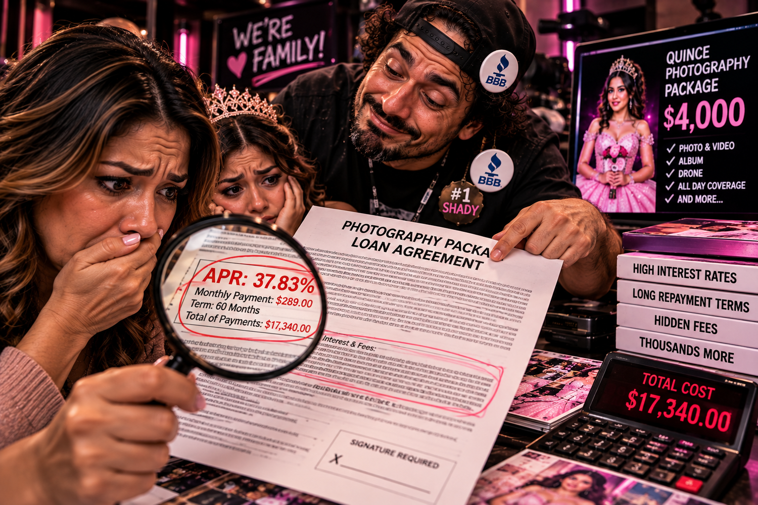 DFW Quinceañera budget planning reveals how high-APR photography loans can increase the total costs of a daughter's milestone occasion.