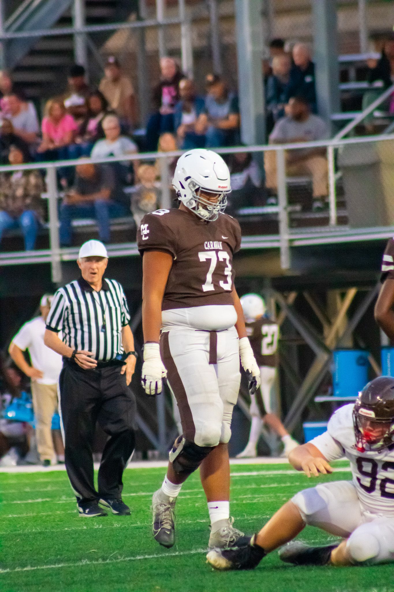 #73 for Mt. Carmel High School Junior Varsity Football