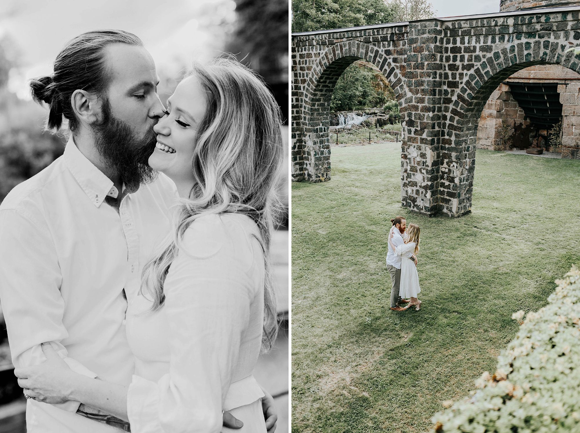 Kärleksfotografering i Borgvik med Julia och Martin. Borgvik utanför Karlstad. fotograf Rebecca Nordin.