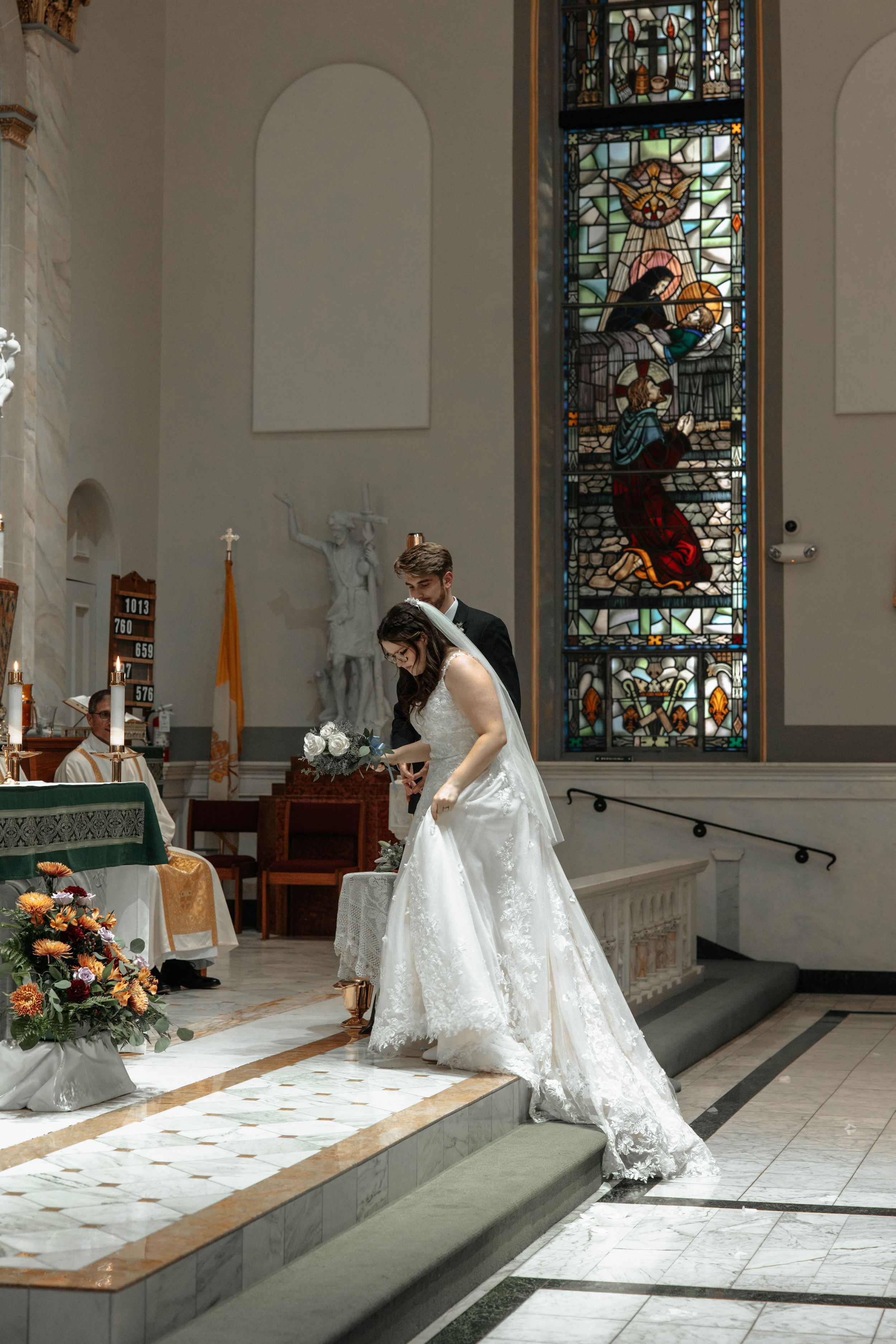 Rockford IL Catholic wedding photographer