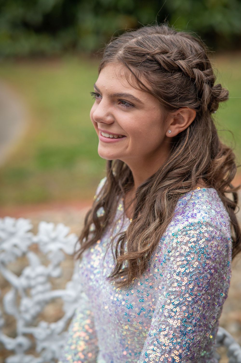 Teen girl in formal dress for dance Belton South Carolina Upstate Anderson
